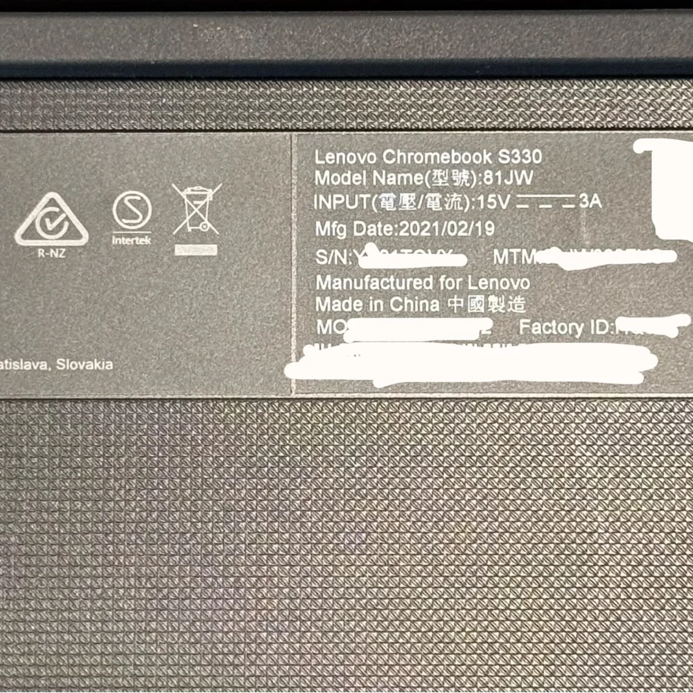 Lenovo Chromebook S330
